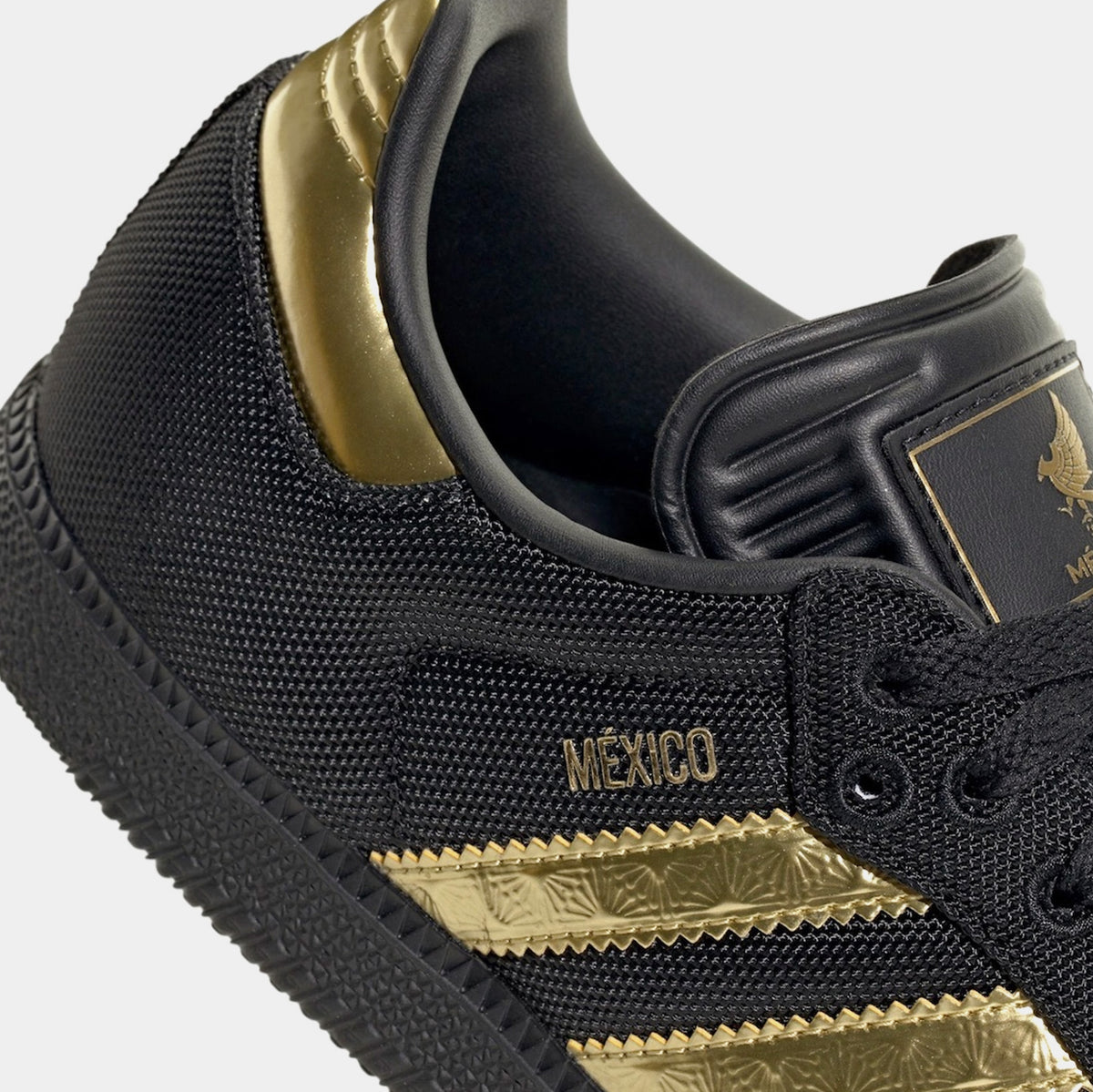 adidas Samba OG Mexico Mens Lifestyle Shoes Core Black Medtallic