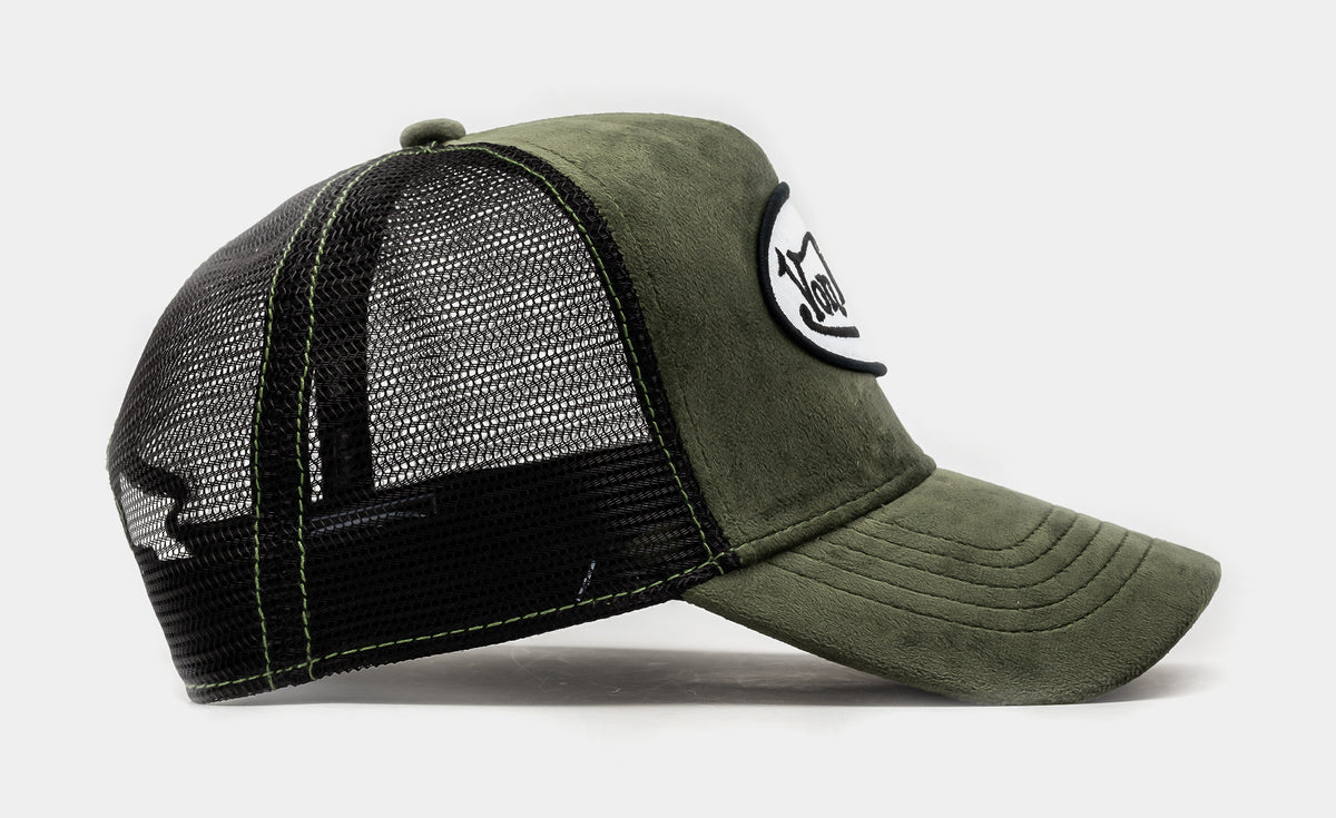 NWT Authentic Von Dutch Green & Black Trucker Hat ~ with authentic hologram! online now the new 415 black & green trucker ? main image 3