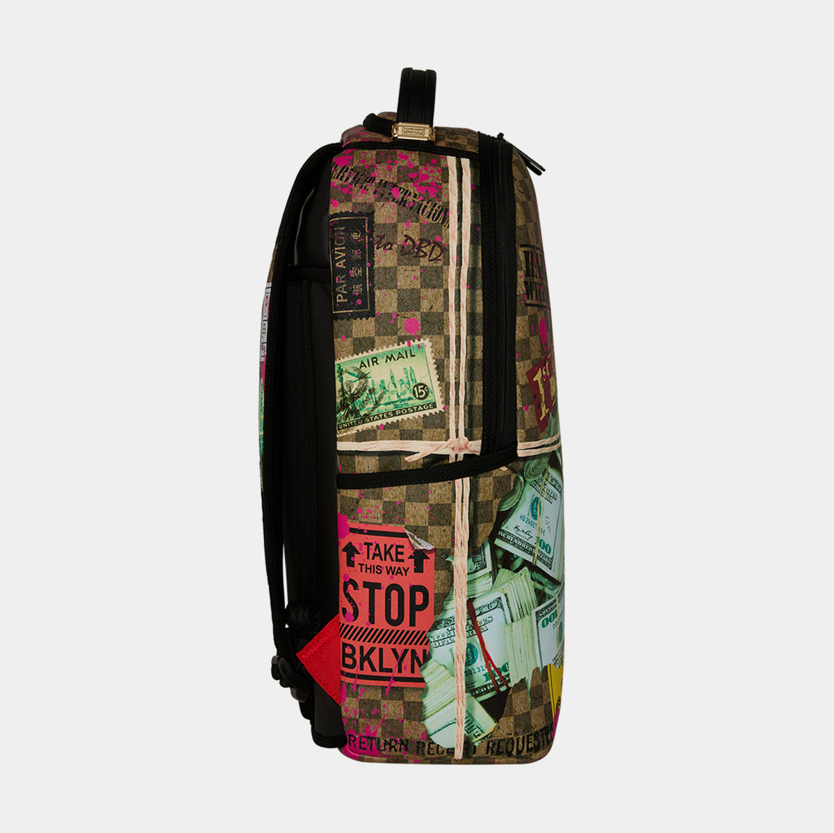 Sprayground Overnight Cash Stash Mens Backpack Brown Green