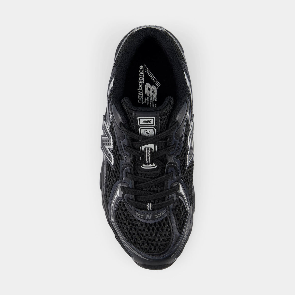New Balance 740 Preschool Running Shoes Black Silver Metallic