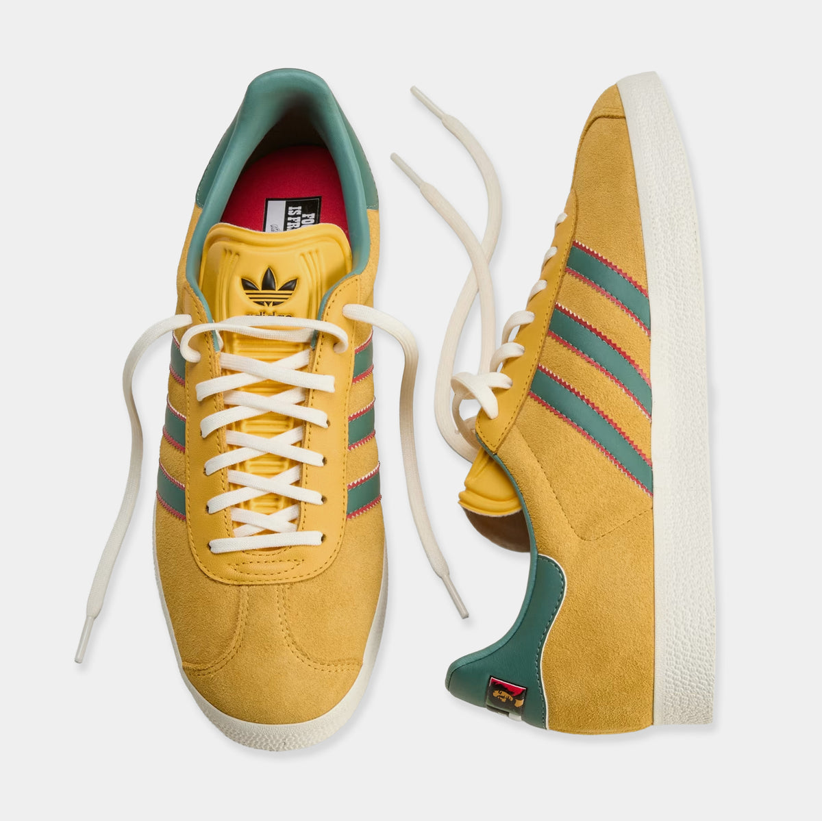 adidas Gazelle Jamaica x Bob Marley Mens Lifestyle Shoes Bold Gold None  Pure KJ3532  Shoe Palace