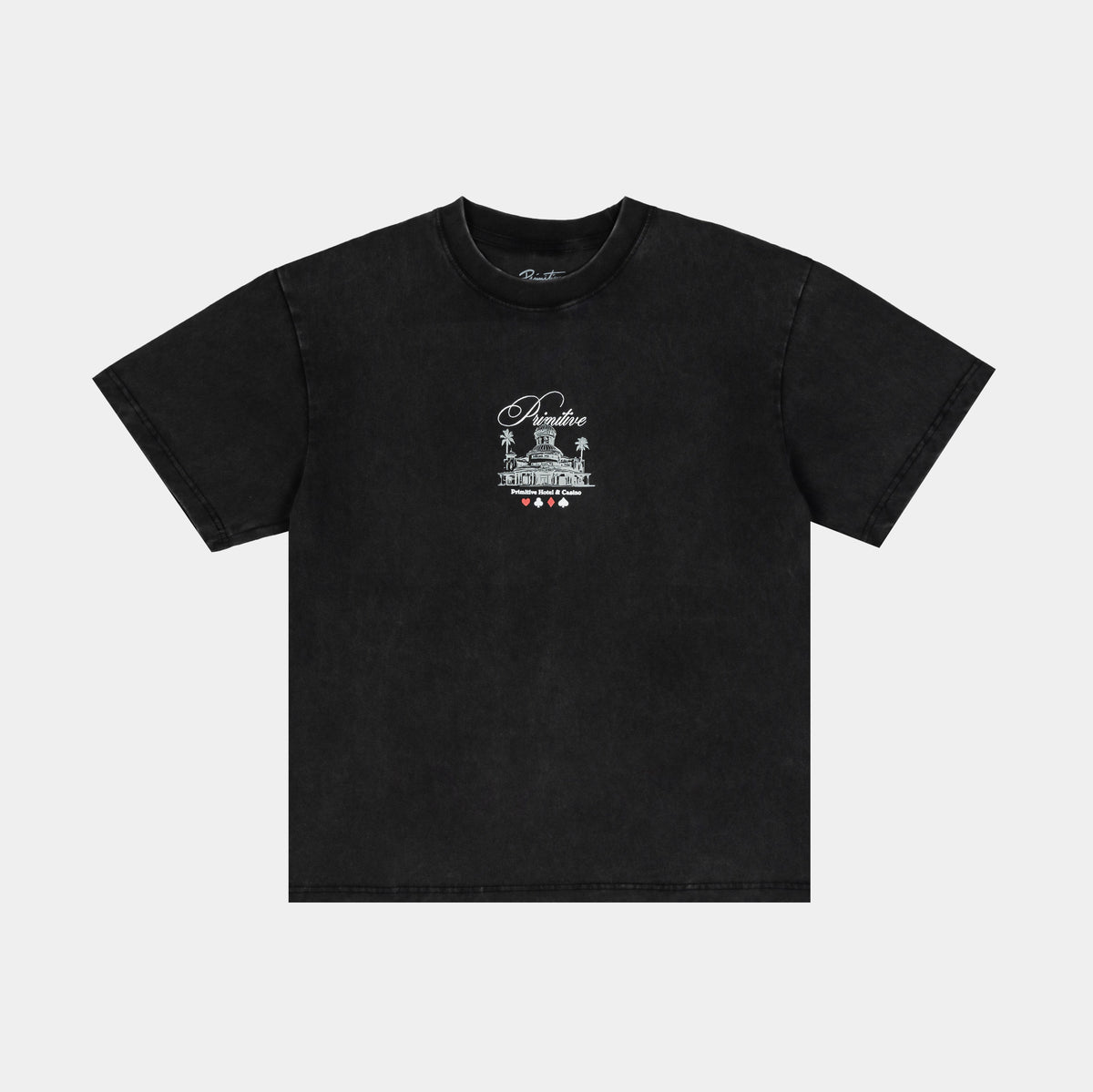 【Tee shirt】Palais unoa Black Primitive No Vacancy Mens Short Sleeve Shirt Black White PAPFA2445