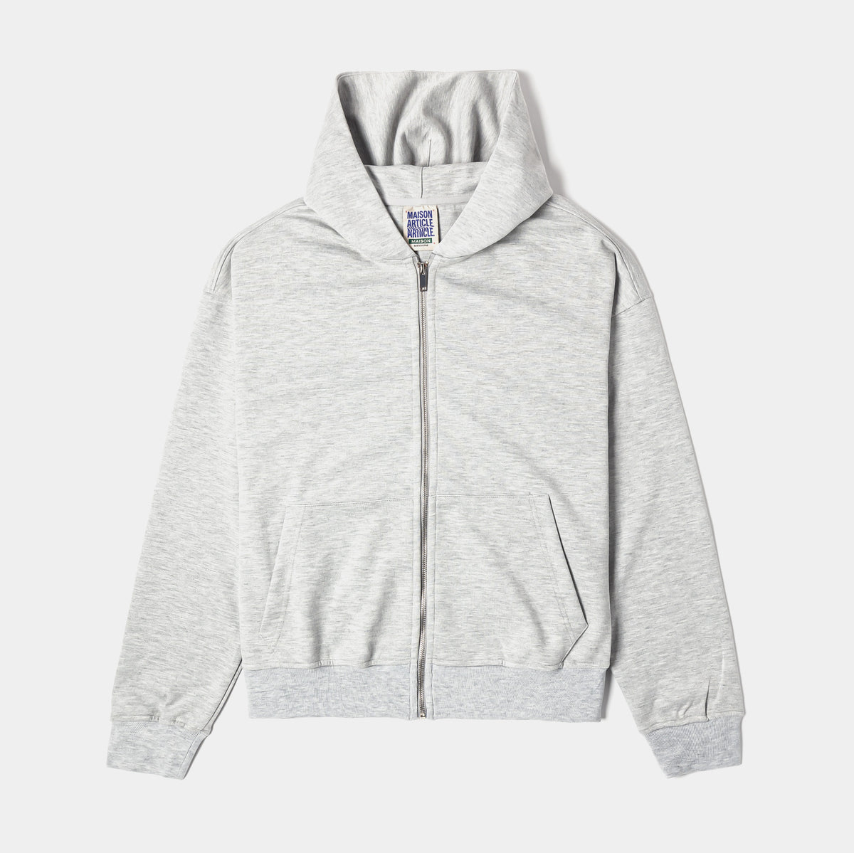 Maison Article Tech Full Zip Up Mens Hoodie Grey MATH102 – Shoe Palace
