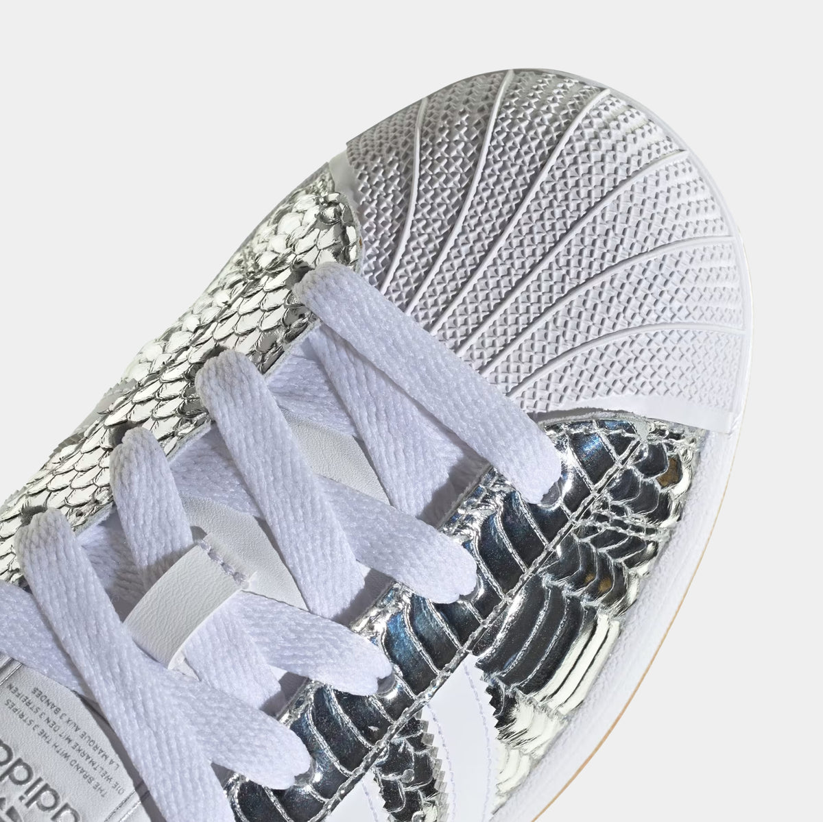 adidas Superstar II Chrome Womens Lifestyle Shoes Silver Metallic White  Grey KH9020 – Shoe Palace