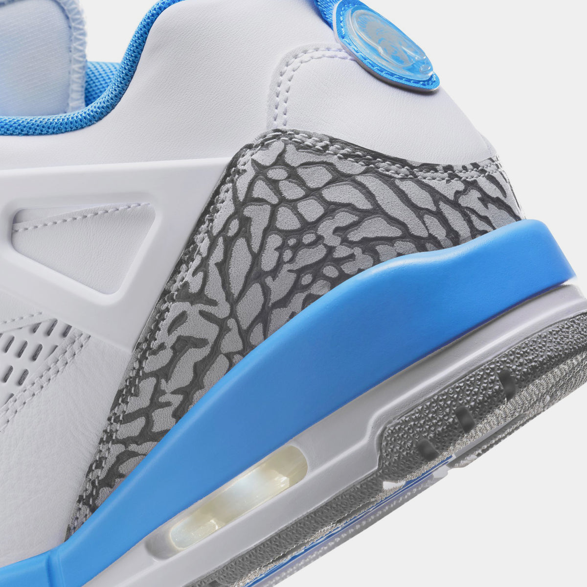 Jordan Spizike Low UNC Mens Basketball Shoes White Wolf Grey  display picture 2