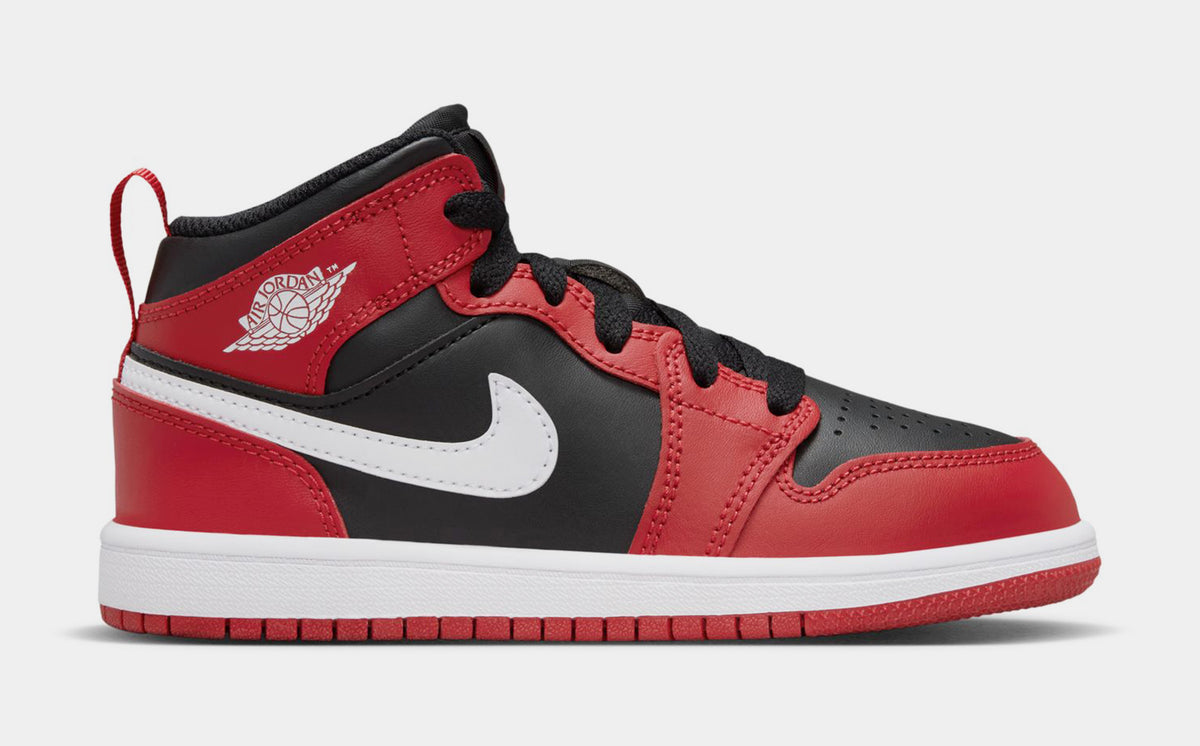 Jordan Air Jordan 1 Retro Mid Gym Red Preschool Lifestyle Shoes