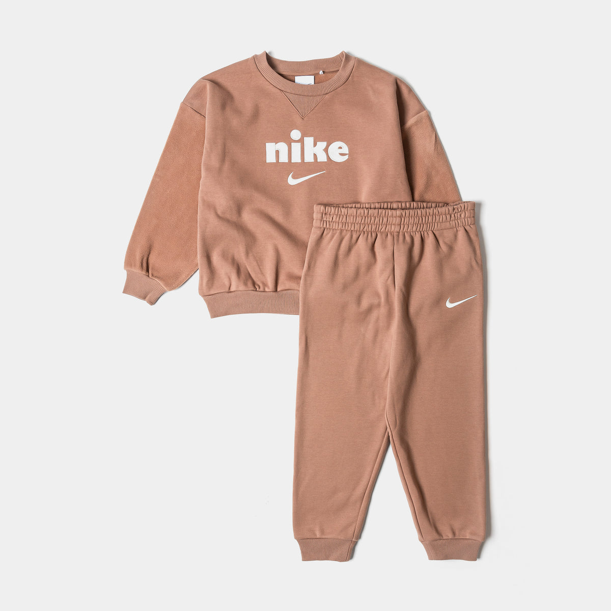 Nike Cozy Comfort 2-Piece Crew Infant Toddler Set Desert Dust