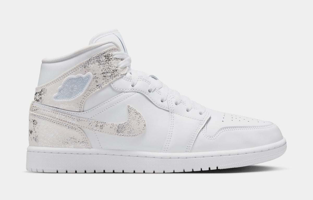 スニーカー WMMS AirJordan1 Mid SE WHITE Jordan Air Jordan 1 Mid SE Mens Lifestyle Shoes White White White