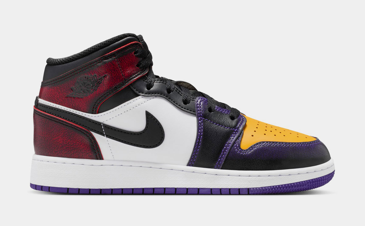 Jordan Air Jordan 1 Mid SE Grade School Lifestyle Shoes True Red