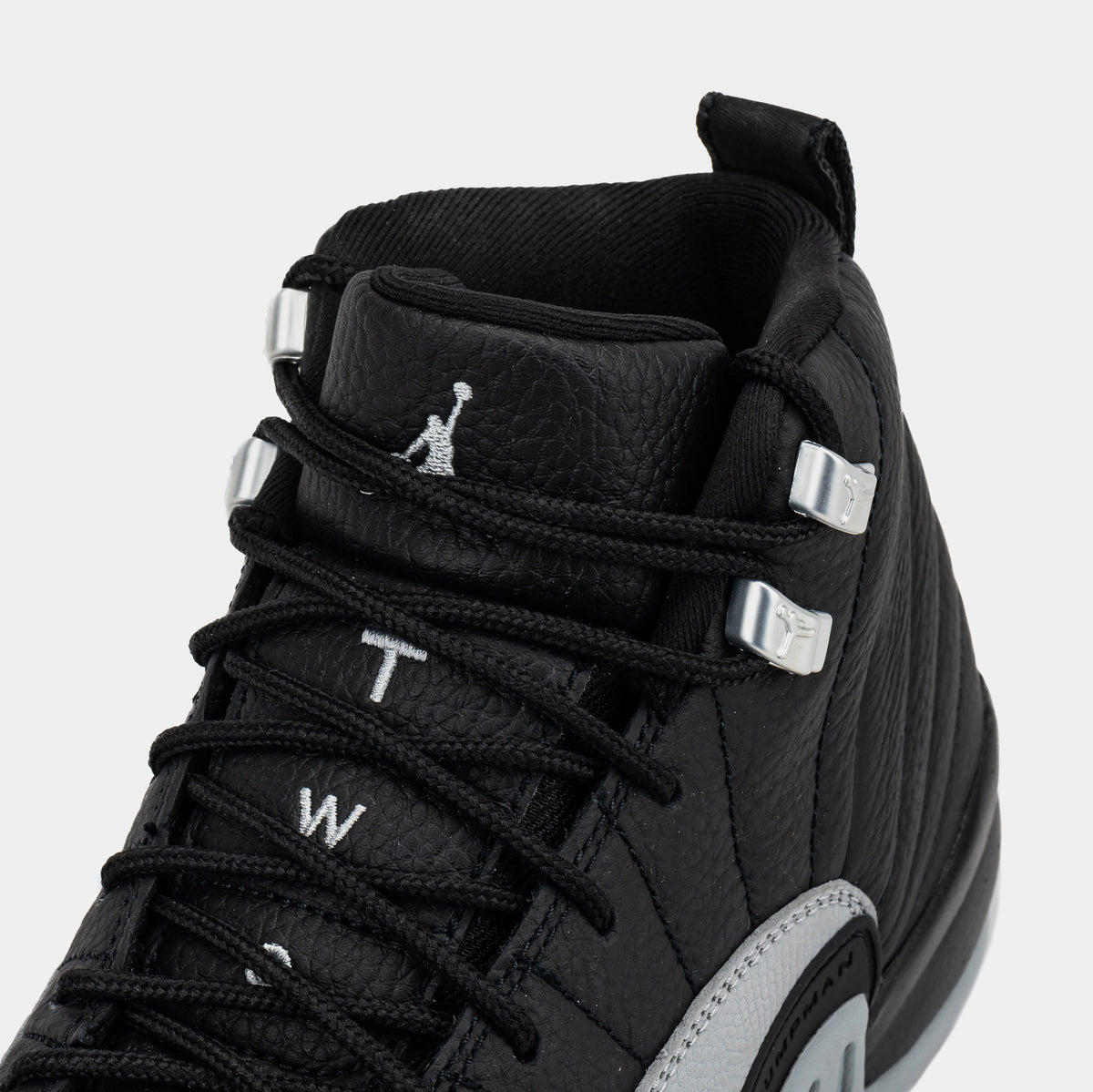 Jordan Air Jordan 12 Retro Black and Wolf Grey Grade School