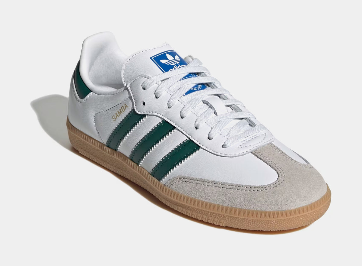 adidas Samba OG Grade School Lifestyle Shoes Cloud White Collegiate Green  Gu IE1331  Shoe Palace