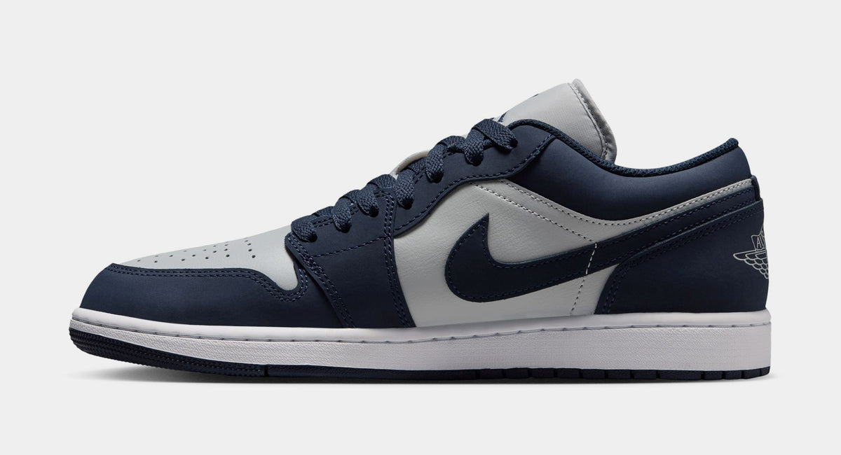 Jordan Air Jordan 1 Low Mens Lifestyle Shoes Obsidian Grey Fog