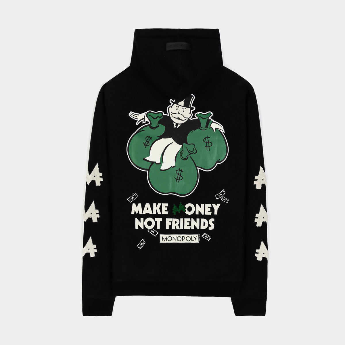 Hoodie Make Money Not Friends Felpe Mens Long Hooded Cardigan