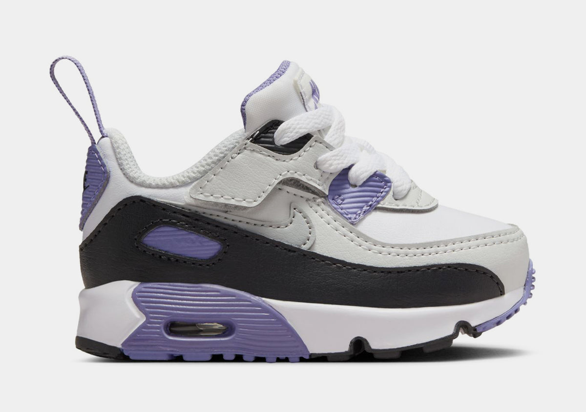 Nike Air Max 90 EasyOn Infant Toddler Running Shoes White Dusty