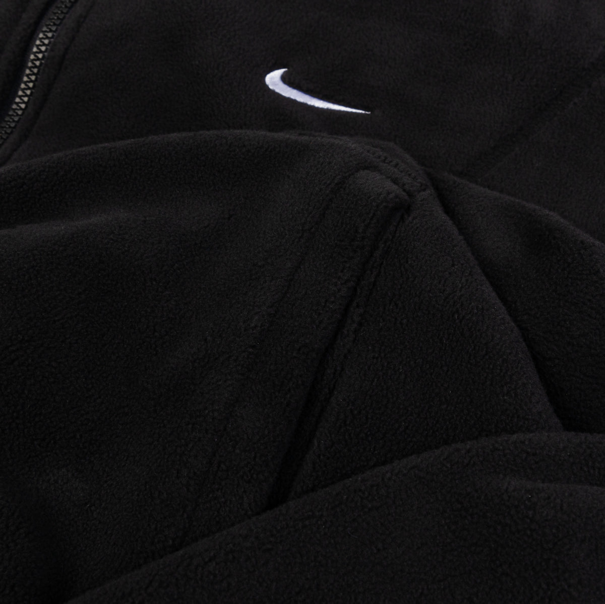 Nike Therma Fit Oversized Fleece Zip Up Womens Jacket Black FV7955