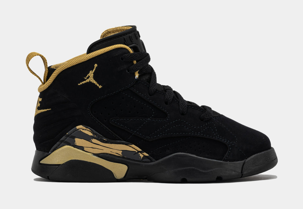 ジョーダン Jordan Jumpman MVP Preschool Basketball Shoes Black Metallic Gold