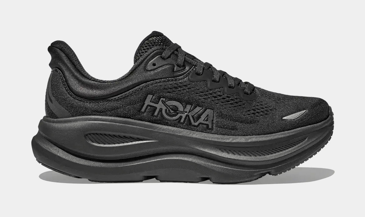 Hoka Bondi 9 Mens Running Shoes Black Black 1162011-BBLC – Shoe Palace