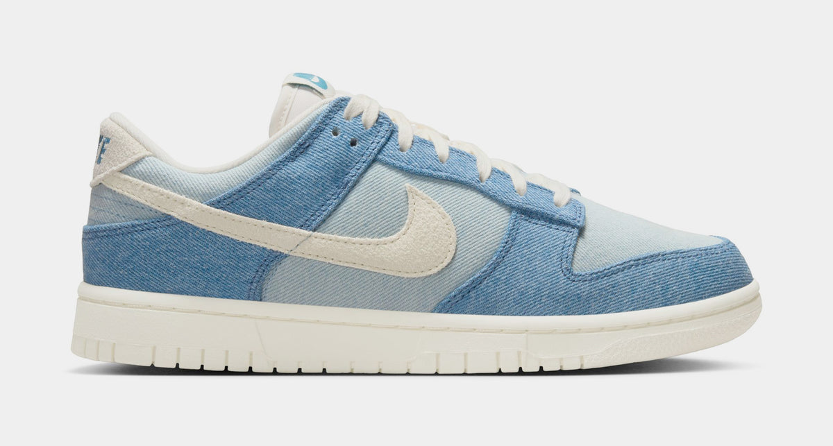 Nike Dunk Low Womens Lifestyle Shoes Smokey Blue Pale Ivory Denim