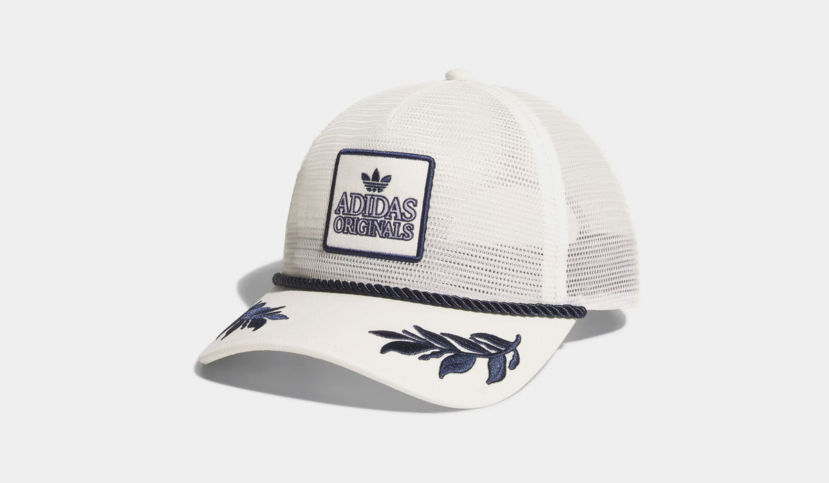 adidas Major Mesh Trucker Mens Hat White Navy JK5445 – Shoe Palace