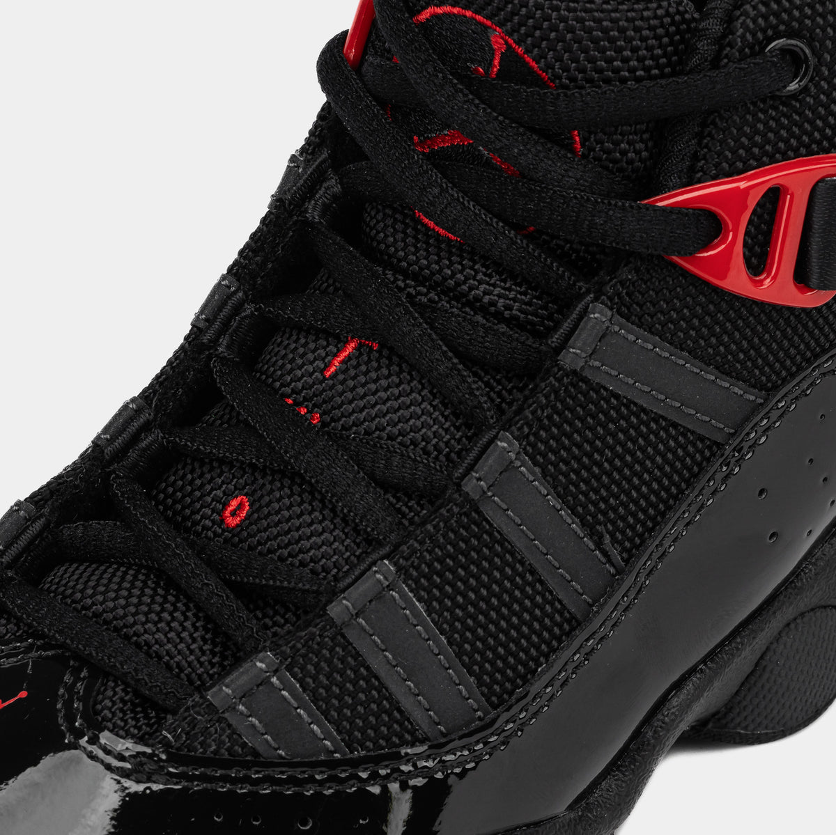 Jordan 6 Rings Big Kids Shoes (323419-067 Black/White/University Red) Size 6 main image 1