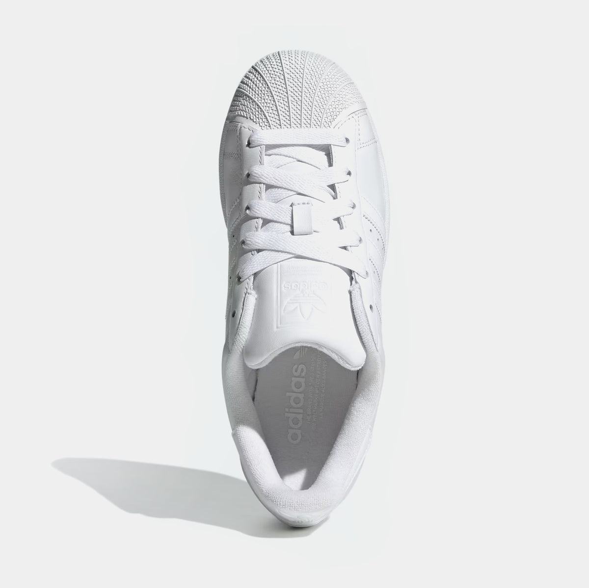 adidas Women's Superstar II Shoes, Size 7.5, White/White