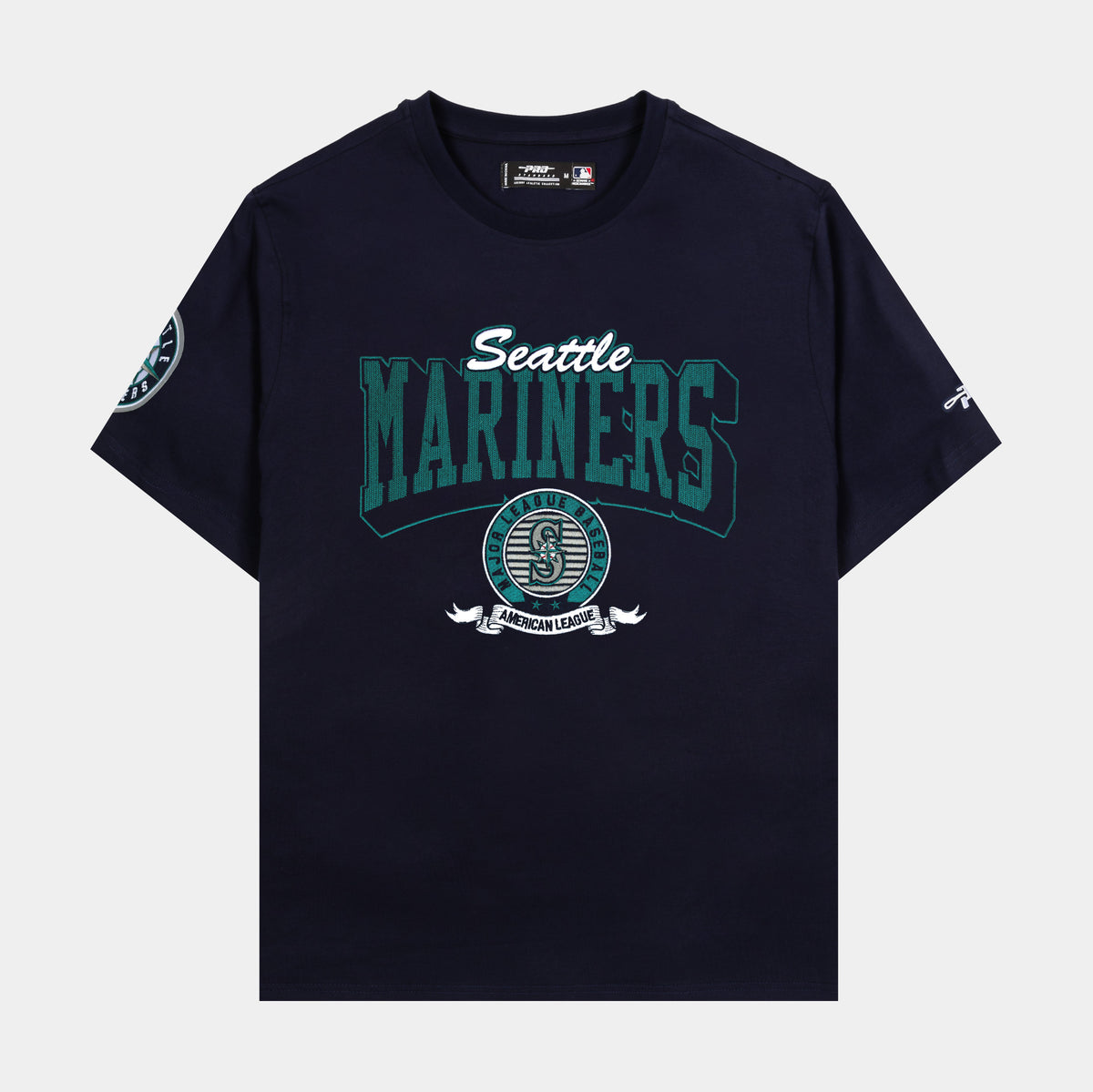 Pro Standard Seattle Mariners Team Badge Mens Short Sleeve Shirt