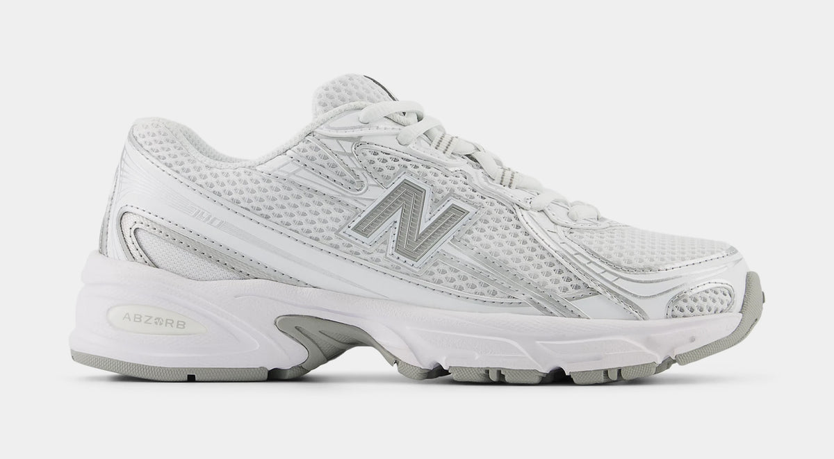 New Balance ホワイト/シルバー New Balance 740 Grade School Running Shoes Silver Metallic White