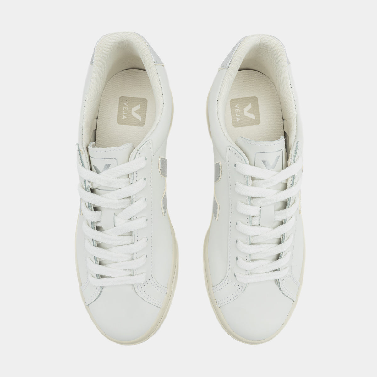 Veja Esplar Logo Womens Lifestyle Shoes White Silver EO0203883A 