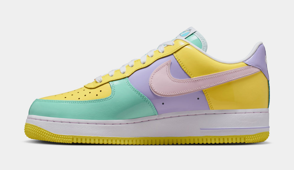 Nike Air Force 1 '07 Easter Mens Lifestyle Shoes Yellow Pulse Pink