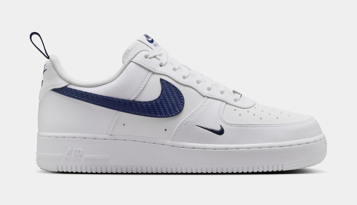Nike Air Force 1 '07 Mens Lifestyle Shoes White Midnight Navy