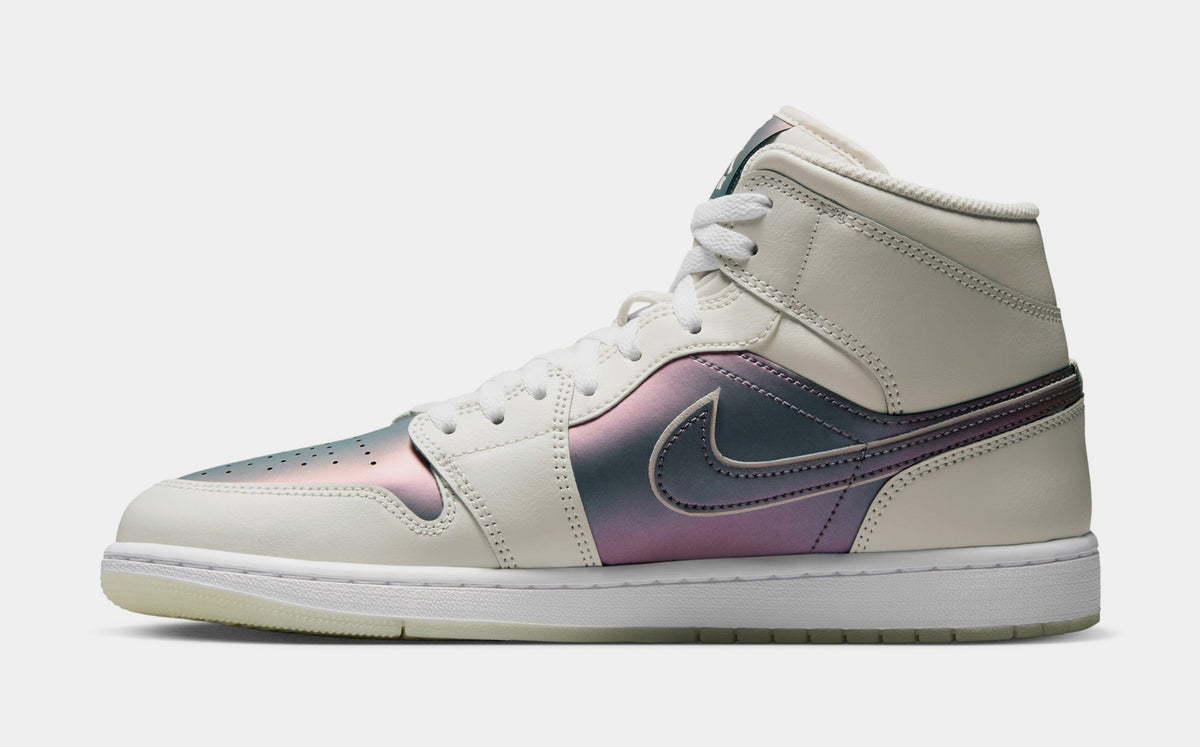 air jordan 1 womens mid iridescent trim