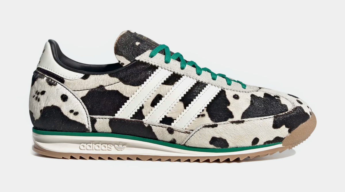 adidas gazelle silver green womens Women's adidas SL 72 OG 'Cow Print Black White' 7