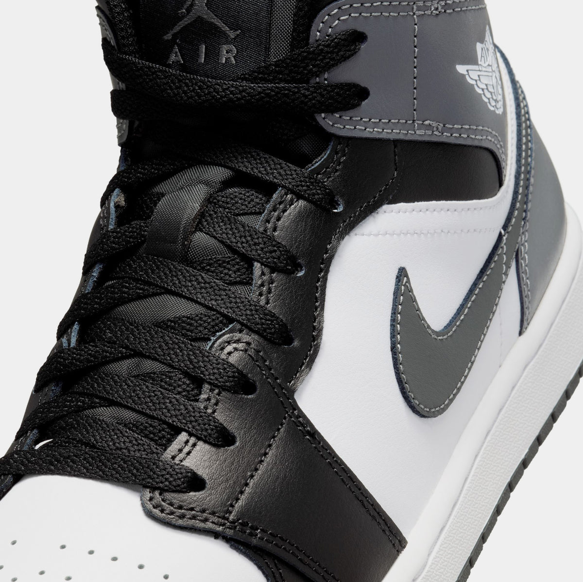 Jordan Air Jordan 1 Retro Mid Iron Grey Mens Lifestyle Shoes Black Iron Grey DQ8426-001 â Shoe