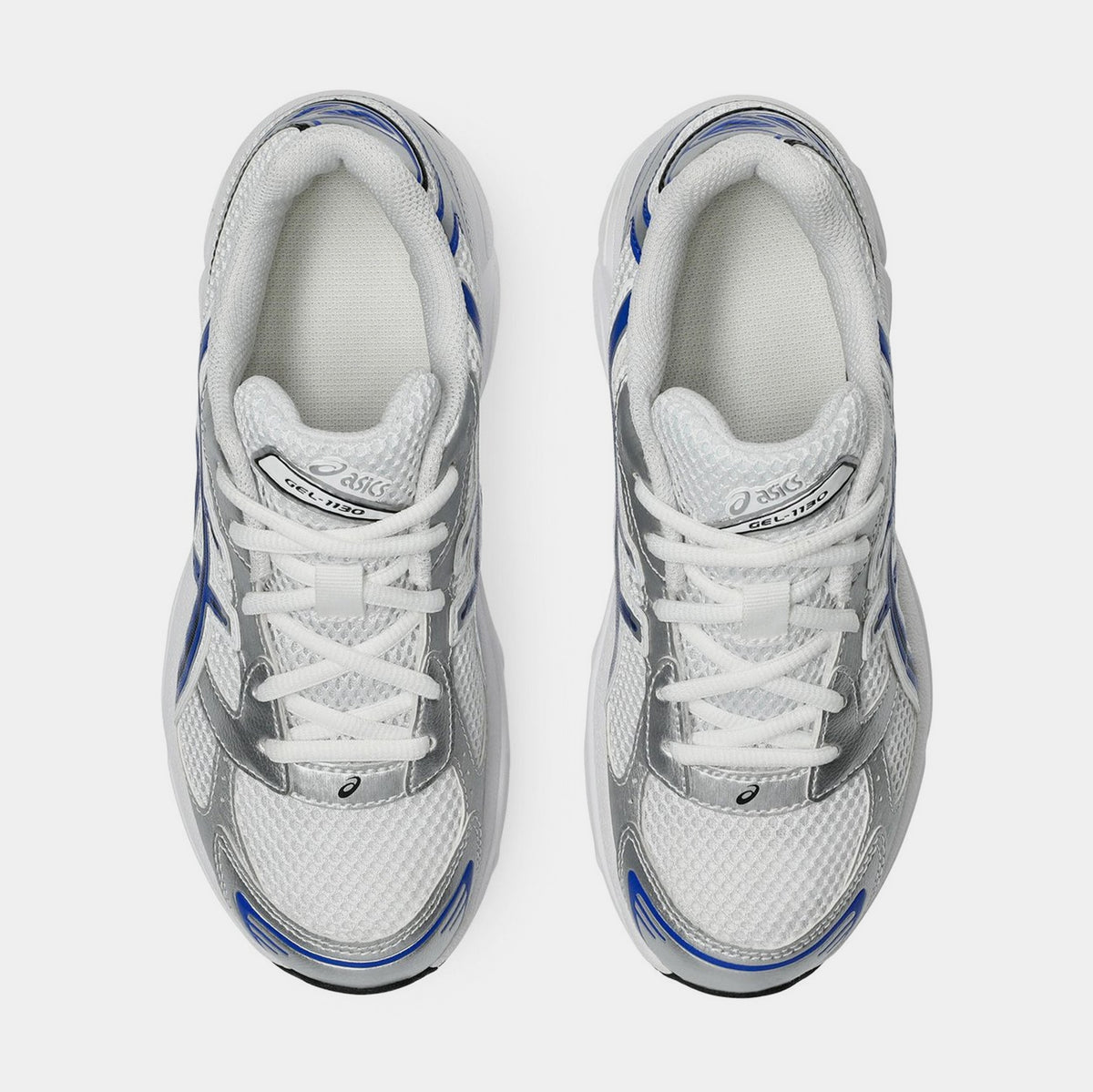 ASICS Gel 1130 Grade School Running Shoes White Asics Blue