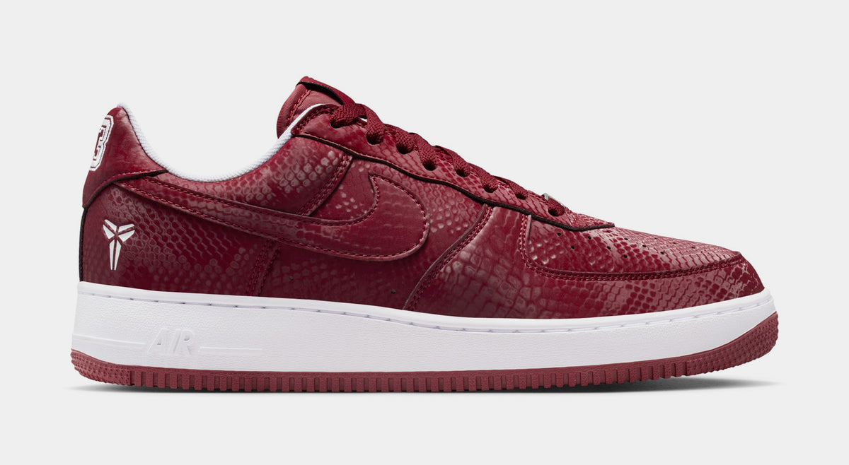 Nike Kobe Air Force 1 Lower Merion Mens Lifestyle Shoes Team Red White ...