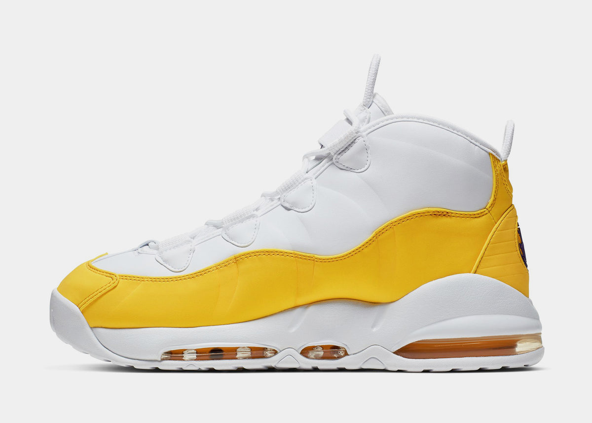 Nike Air Max Uptempo \'95 White/Amarillo-Court Purple Size Men\'s 8.5 CK0892-102 NIB Men s 8.5 Nike Air Max Uptempo 95 Lakers White Amarillo  main image 2