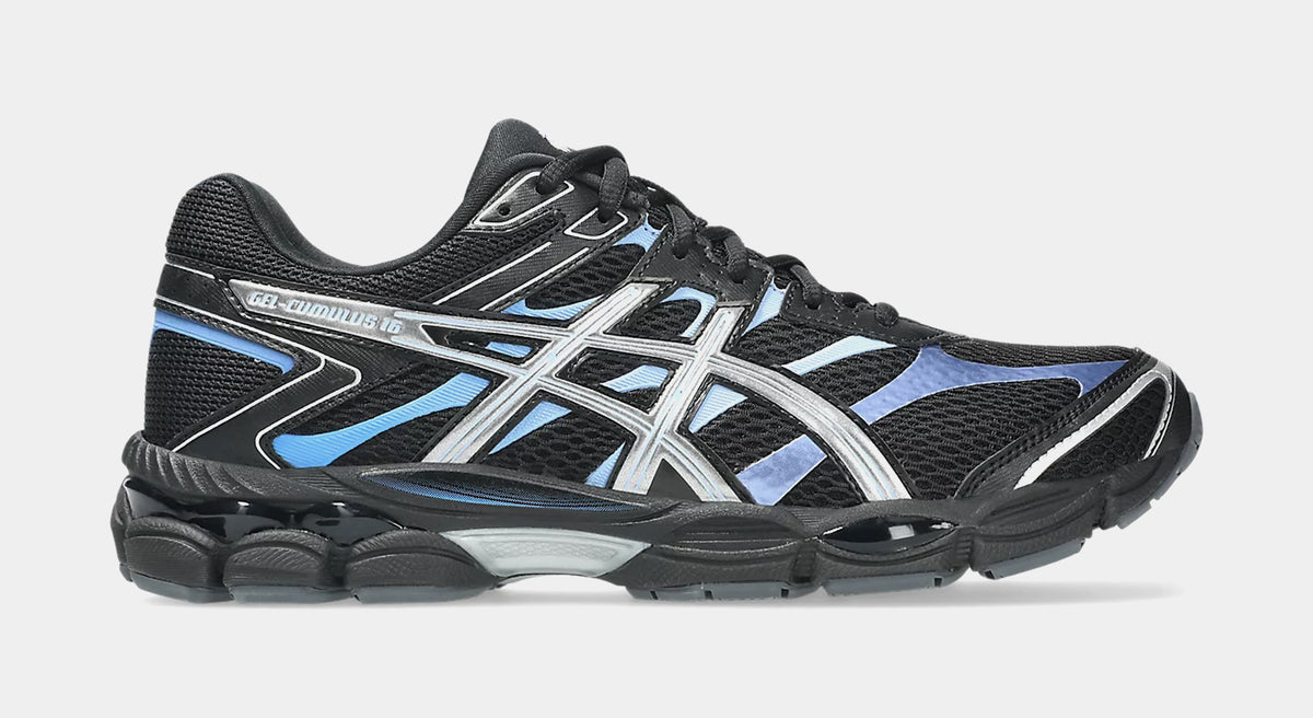 ASICS Gel Cumulus 16 Mens Running Shoes Black Pure Silver 1203A888