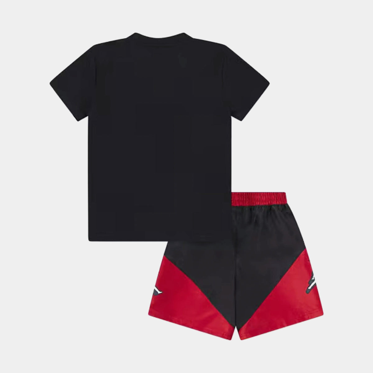 Jordan Jumpman Stacked Short Preschool Set Black Red 85D768-023