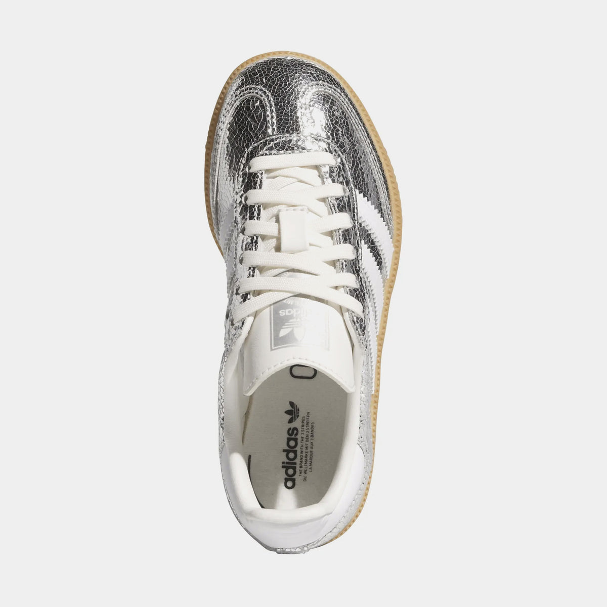adidas Samba OG Preschool Lifestyle Shoes Silver Metallic Cloud