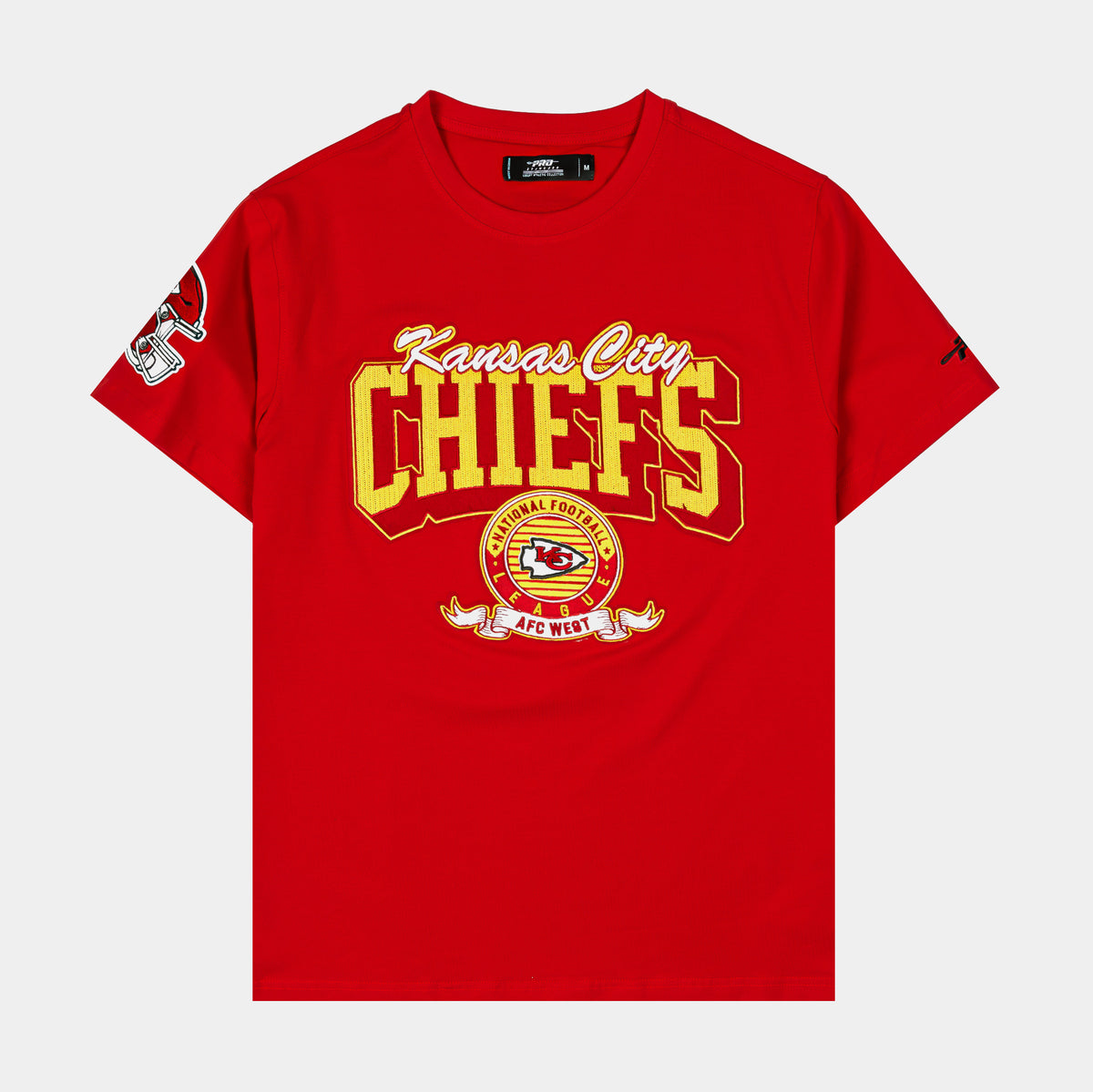 Pro Standard Kansas City Chief Mens Short Sleeve Shirt Red Yellow