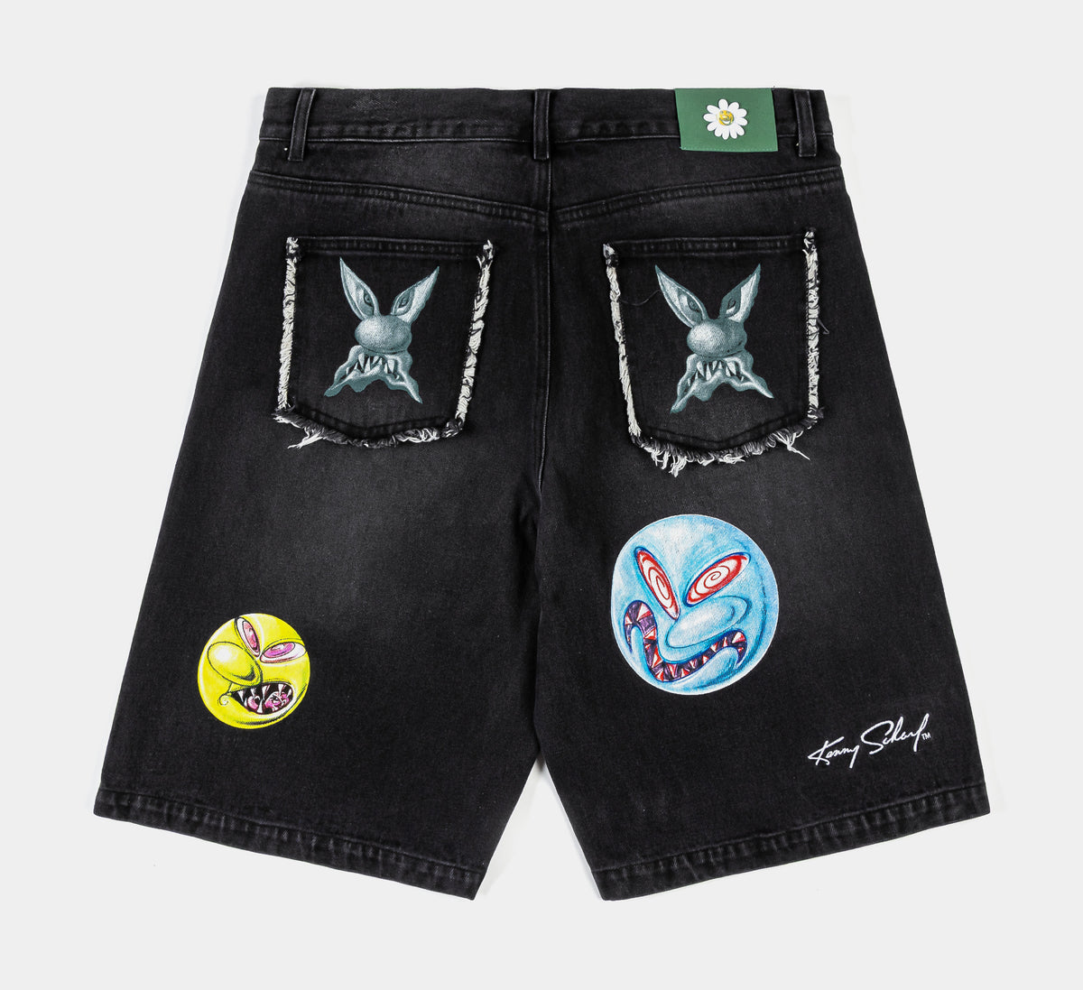 SHoe Palace SP x Kenny Scharf All Over Print Washed Denim Mens