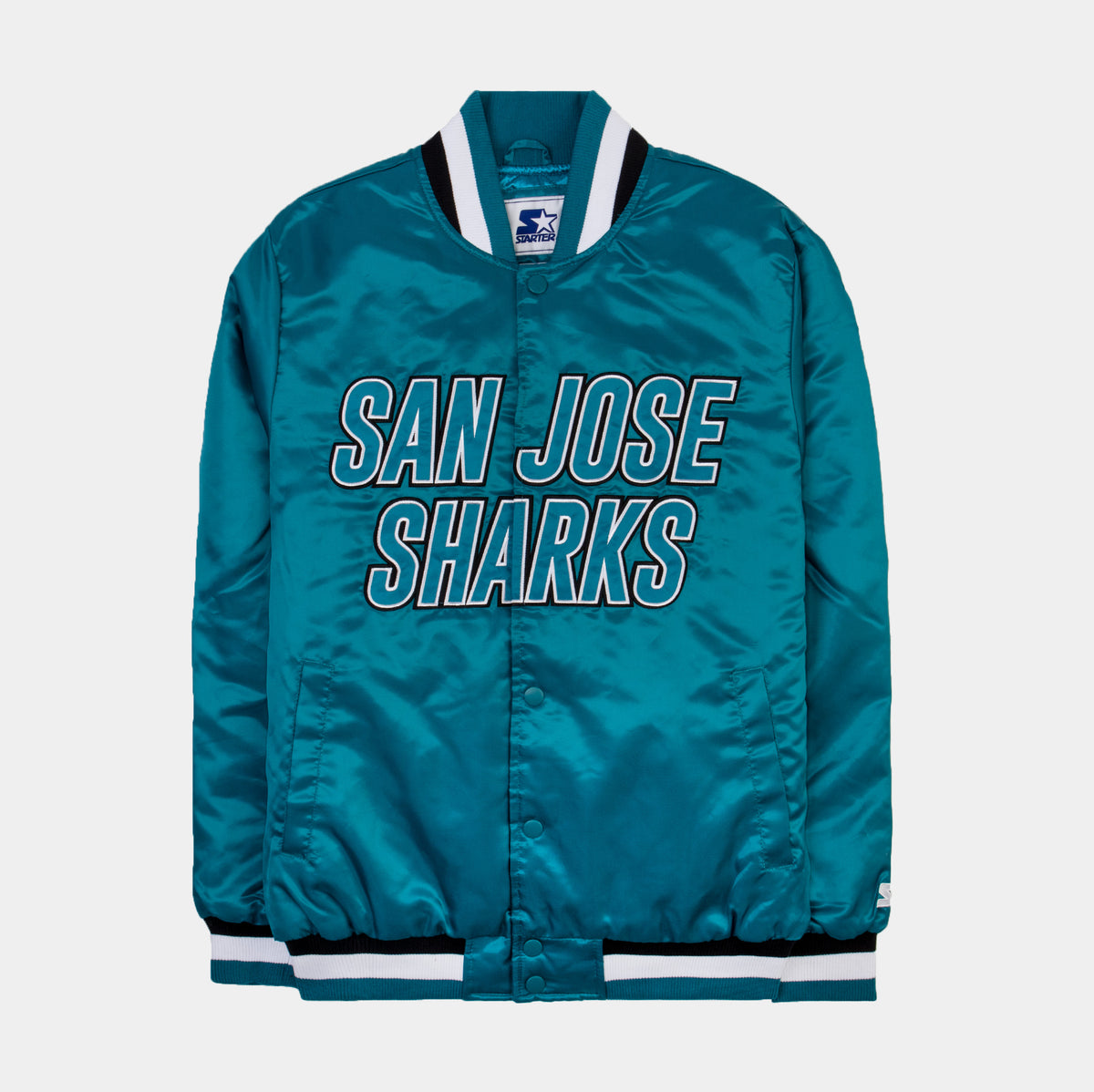 Men's San Jose Sharks Starter Power Hitter Full Zip Jacket