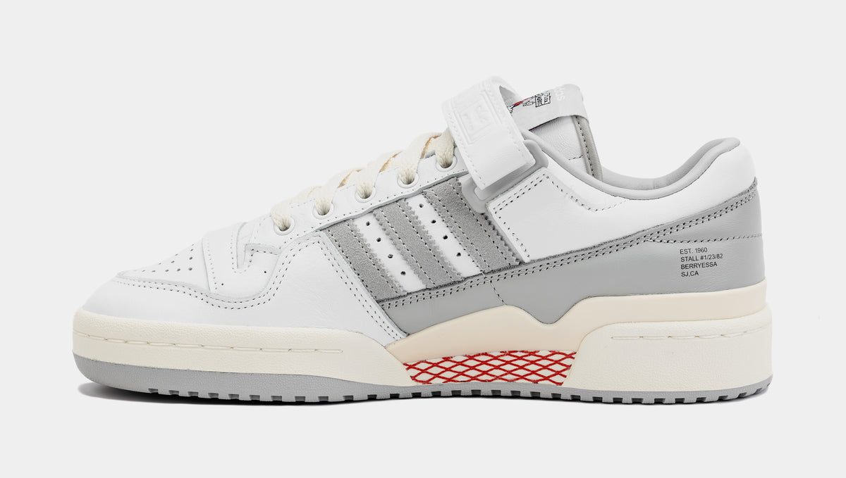adidas Shoe Palace exclusive Forum 84 Low The Flea Mens Lifestyle Shoes (White/ Grey Two/ Core Black)