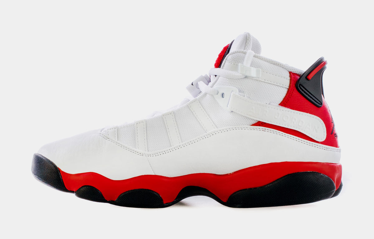Jordan 6 Rings Chicago Mens Basketball Shoes White Red 322992126