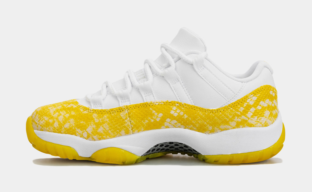Jordan Air Jordan 11 Retro Low Yellow Snakeskin Womens Lifestyle Shoes Yello AH7860-107 â Shoe