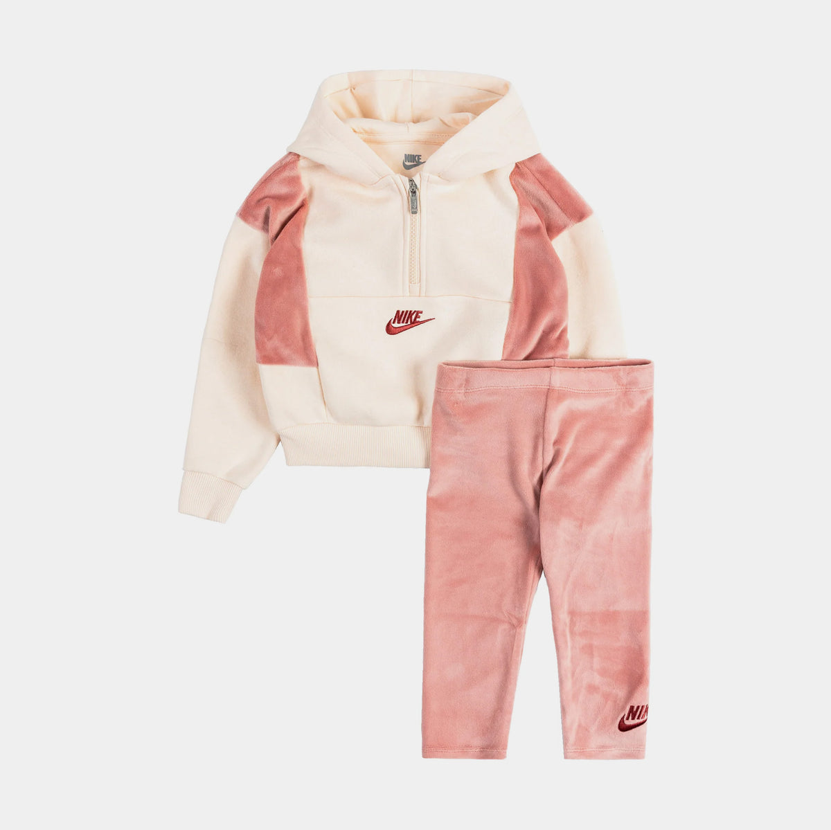 NSW Fleece Pullover + Jogger Preschool Set (Pink)