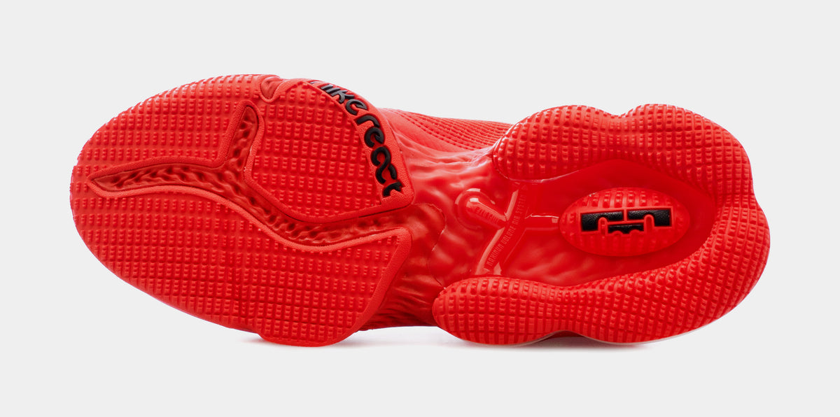 Nike LeBron 19 Low Light Crimson Basketball Shoes, Red/Black, Size: 9.5