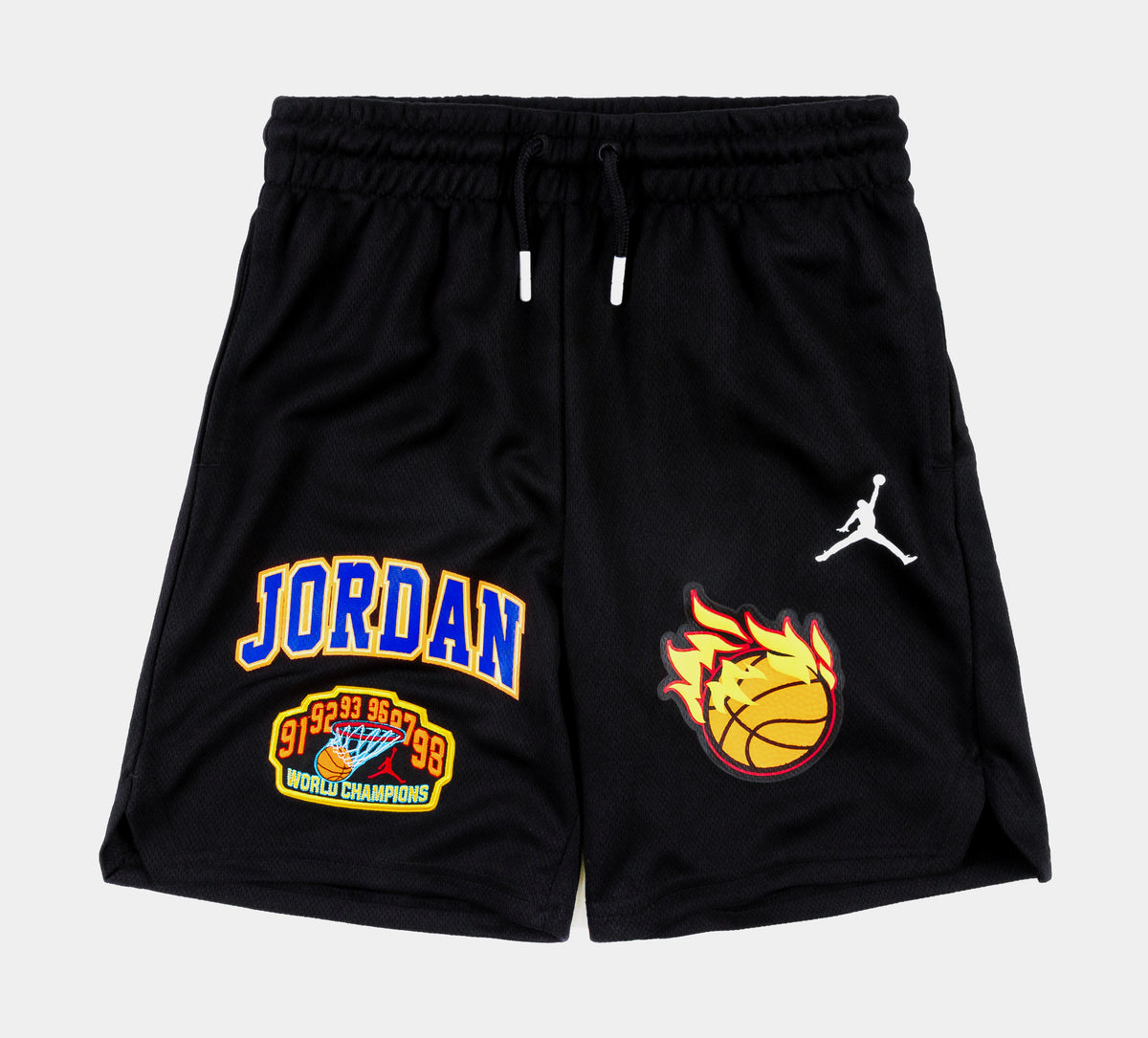 Jordan JDN Patch Pack Grade School Shorts Black 95C645-023 – Shoe