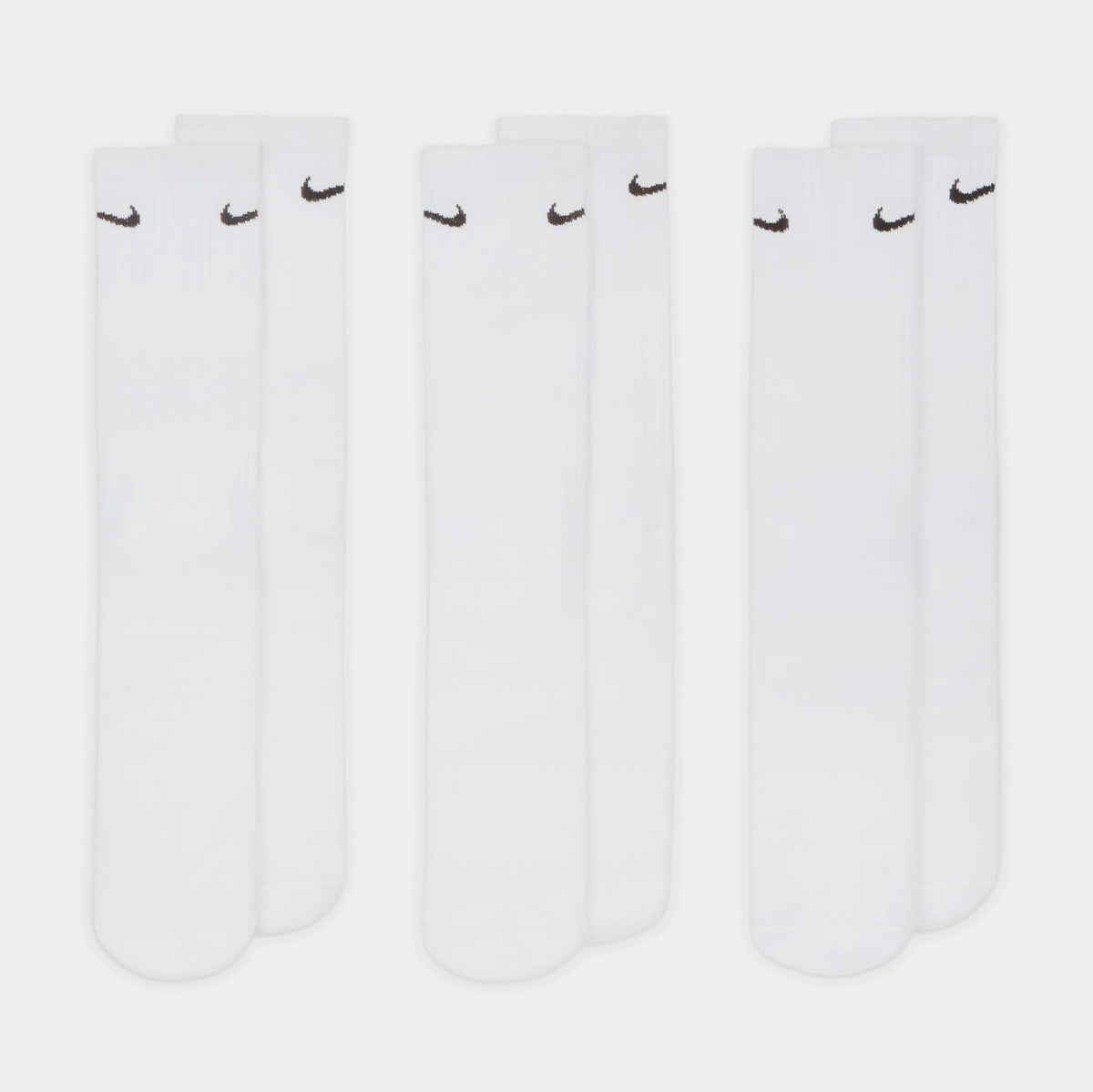 Nike 3 Pack Everyday Crew Mens Socks White SX7664100 Shoe Palace