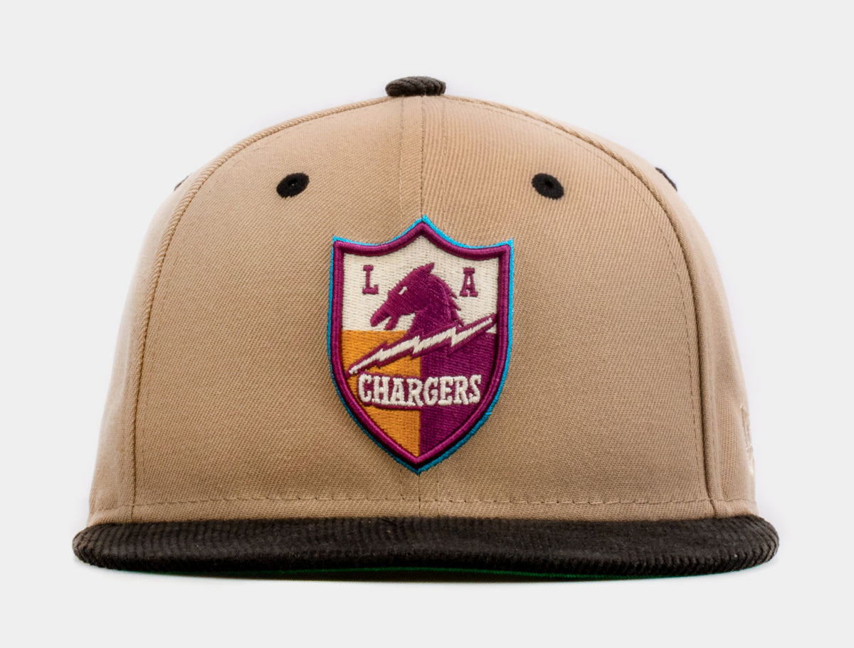 SP Exclusive Desert Sky Los Angeles Chargers 59Fifty Mens Fitted Hat  (Beige/Black)